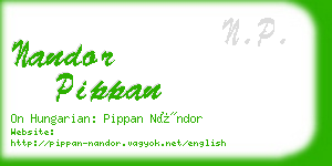 nandor pippan business card